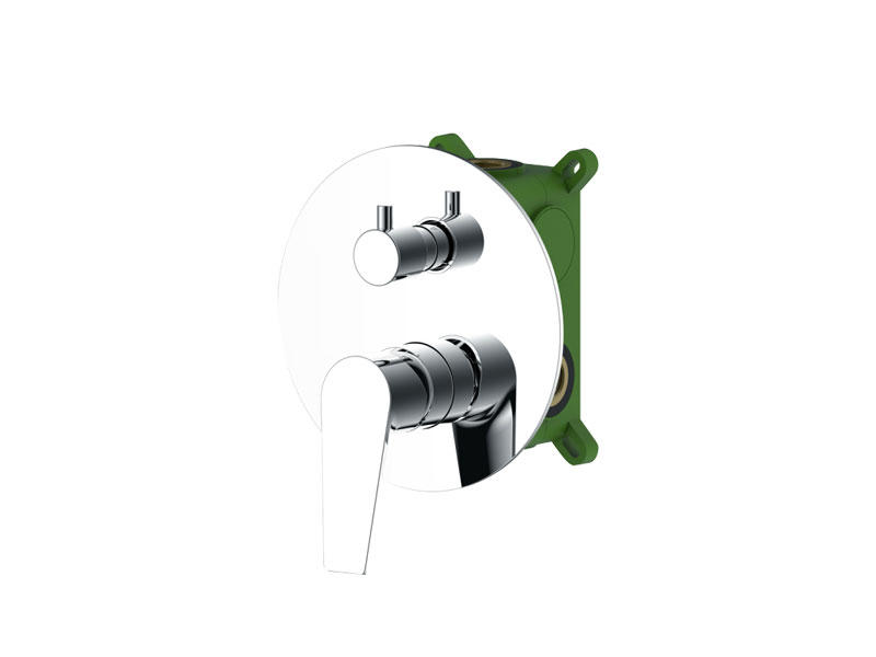 DF15803R chrome concealed bath faucets with two outlet