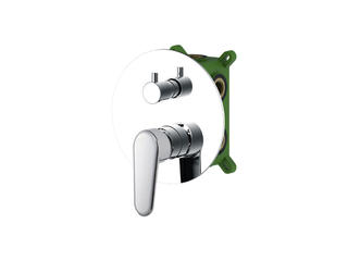 DF15703R chrome concealed bath faucets with two outlet