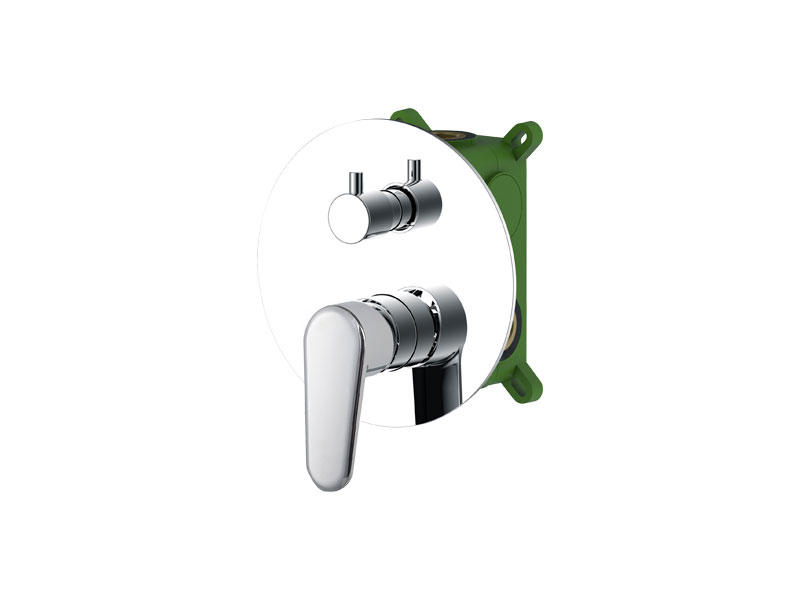 DF15708R chrome concealed bath faucets with three outlet