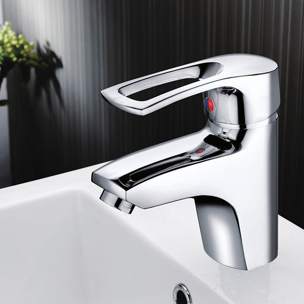 Where Two Handles Of The Brass Basin Mixer Fit
